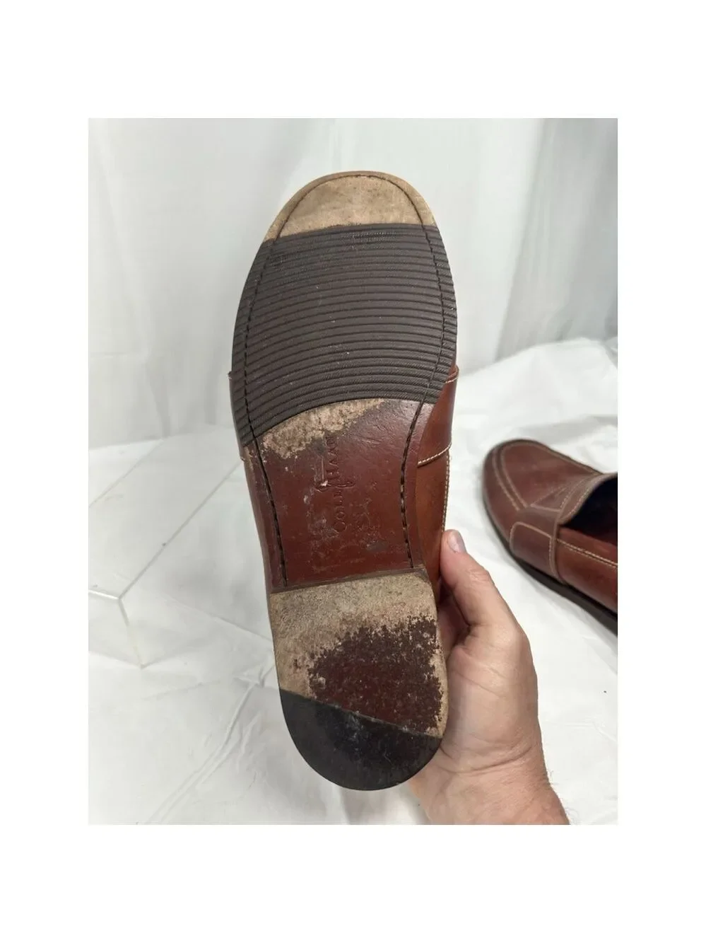 Vintage 90s Cole Haan Country Penny Loafers Moc Toe Brown-Style F1456 11 M Shoe
